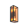 Светильник фасадный General Lighting Systems, Лофт, накладной, 50 Вт, металл, 14.5х37 см, черный, золотой