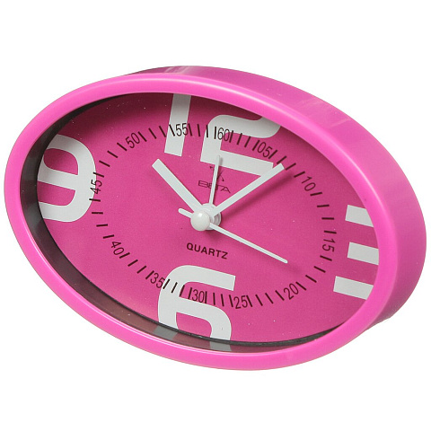 Часы-будильник настольные, розовые, Пробуждение гарантировано, 7706
