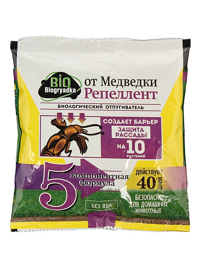 Репеллент от медведки, гранулы, 100 г, Biogryadka