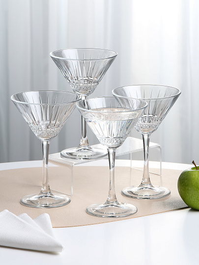 Бокал для шампанского, 220 мл, стекло, 4 шт, Pasabahce, Элизия, 440328B