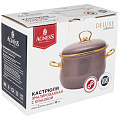 Кастрюля Agness эмаль с крышкой, серия deluxe,, 16x11см, 2,0л, подходит для индукции, 951-135 - фото 2