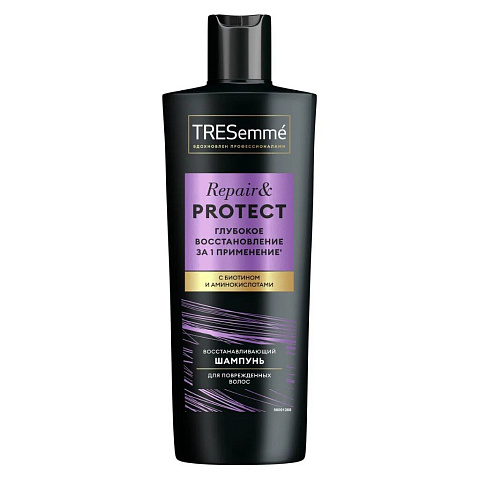 Шампунь TRESemme, Repair and Protect с биотином, для сухих и поврежденных волос, 400 мл