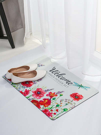 Коврик грязезащитный придверный, 40х60см, диатомитовый, Dekorelle, RT003-B