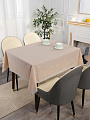 Скатерть 120х150 см, ПВХ, Linen, бежевая, ST-1116F