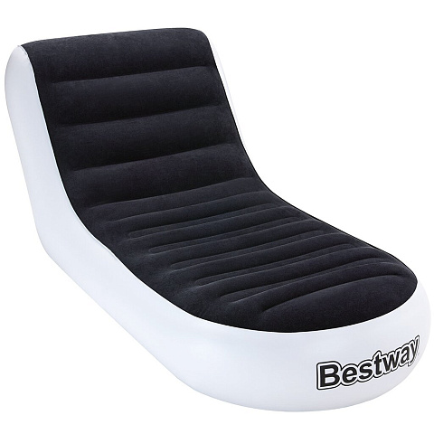 Кресло надувное 165х79х84 см, в ассортименте, флокированное, 100 кг, Bestway, 75064BW