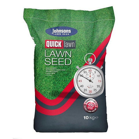 Семена Газон, Quick Lawn, 10 кг, износостойкий, мешок, Johnsons Lawn Seed