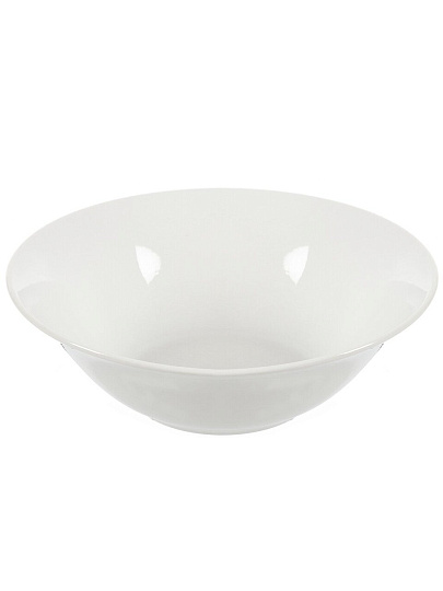 Салатник керамика, круглый, 18х5 см, 0.6 л, Белый, Daniks