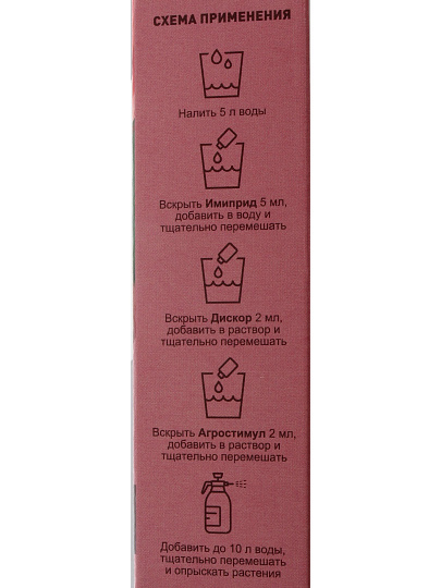 Набор для баковой смеси Комбисет Цветы, от вредителей и болезней цветов, 3в1 шт, Агрусхим