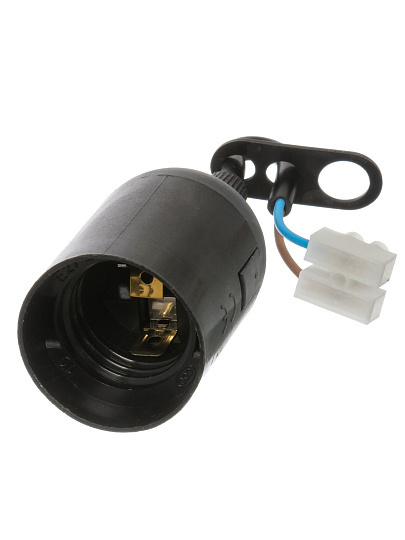 Патрон Е27, подвесной, UNIVersal, термопластик, с клеммной колодкой, 4А, 250В, черный