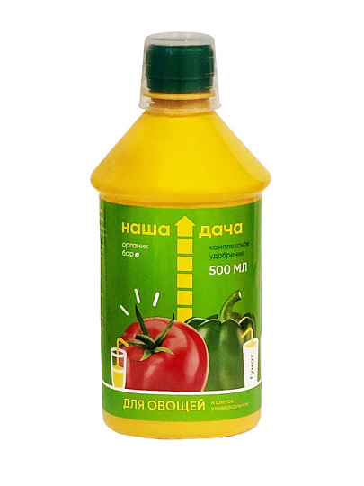 Удобрение для овощей и цветов, универсальное, органическое, жидкость, 500 мл, Наша Дача