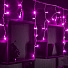 Бахрома светодиодная 48 ламп, 2 м, Uniel, розовый, в помещении, провод прозрачная, UL-00010874 - фото 5