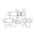 Петля гаражная, Секрет-Киров, 32х140 мм, 7537, с шариком - фото 2