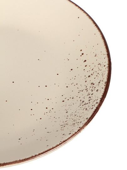 Тарелка обеденная, керамика, 24 см, круглая, OH!SPLASH, Domenik, DMD181, бежевая