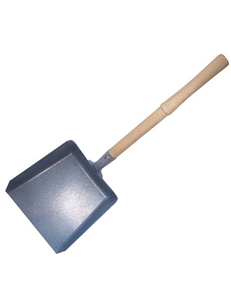 Совок для мусора, металл, деревянная ручка, хозяйственный глубокий, в ассортименте