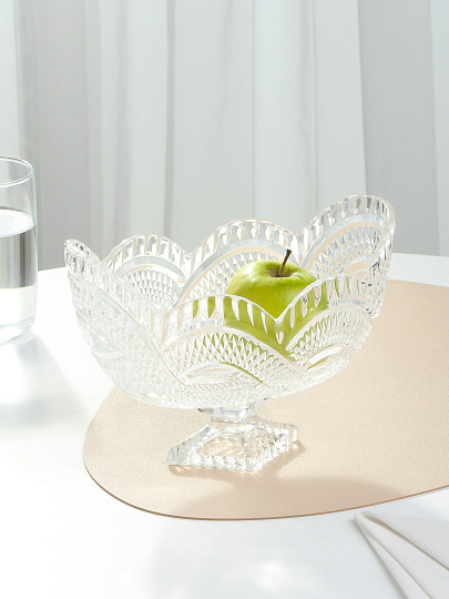 Ваза для фруктов, стекло, 14х14х23 см, B150084