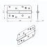 Петля накладная Trodos, 130х71.3х2.3 мм, левая, ПН1-130 (А), 611089, полимерное покрытие - фото 2