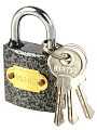 Замок навесной BARTEX чугунный 32мм Влагонепроницаемый, блистер, 3 ключа, 504659 - фото 2