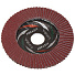 Круг лепестковый торцевой КЛТ2 для УШМ, LugaAbrasiv, диаметр 115 мм, посадочный диаметр 22 мм, зерн A80, шлифовальный - фото 2