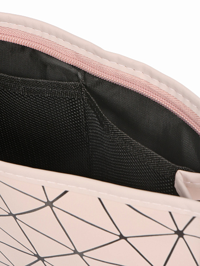 Косметичка большая розовые ромбы, 27Х8Х17см, A080058