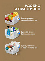 Корзина для хранения, 10 л, 25х29.4х18 см, прямоугольная, пластик, белая, Violet, Лофт, 850006 - фото 3
