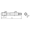 Набор метчиков Thorvik, T-COMBO, MT10125S2, М10х1.25, сталь HSS-G, двухпроходных, ручных, универсальных, 2 предмета - фото 2