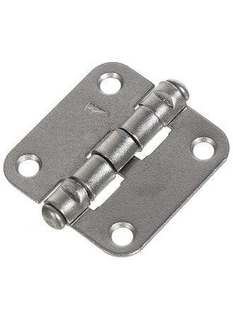 Петля врезная для деревянных дверей, БелТИЗ, 40 x 44 мм, универсальная, ПН5-40 б/п, хром