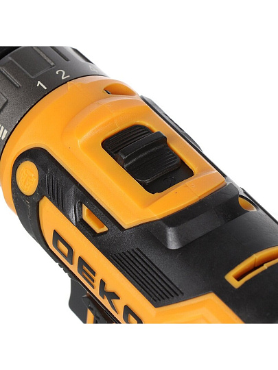 Дрель-шуруповерт аккумуляторный, Deko, DKCD20FU-Li, 20 В, быстрозажимной патрон, без ЗУ и АКБ, коробка, 063-4454