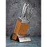 Набор ножей 6 предметов, 20,20,12.5,12.5,8.5 см, нержавеющая сталь, рукоятка нержавеющая сталь, с подставкой, дерево, Taller, TR-22000 - фото 6