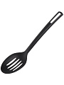 Ложка поварская нейлон, с прорезями, навеска, черная, Daniks, Turin, YW-KT309-5 - фото 2