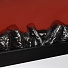 Фонарь декоративный 60х10х19.7 см, USB шнур, АА 3шт, пластик, стекло, черный, Камин, M120006 - фото 6