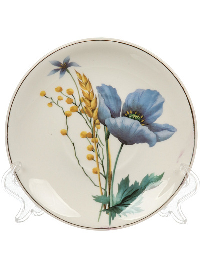 Чайная пара фарфор, 2 пр, 1 перс, 210 мл, Цветы, В060844