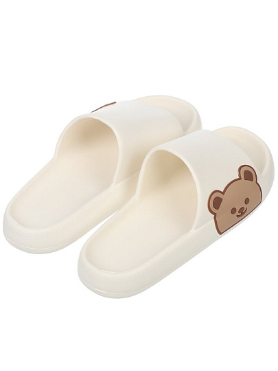 Тапки для женщин, белые, р. 40-41, открытые, Teddy, A210141