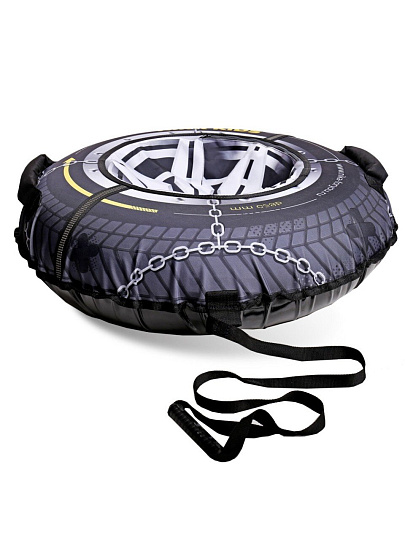 Санки-ватрушка Nika, Колесо, 95 см, 100 кг, с буксировочным тросом, с ручками, ТБ8К-95/КЛ