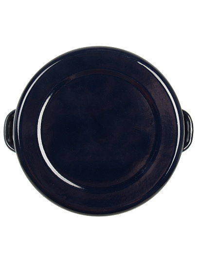 Кастрюля эмалированная сталь, 9 л, крышка сталь, бостон, декор, цилиндрическая, Керченский металлургический завод, 41815-213/6-У2