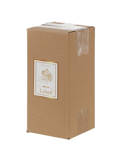 Подсвечник декоративный полистоун, 1 свеча, 7.2х7.2х20.3 см, Lefard, 504-412