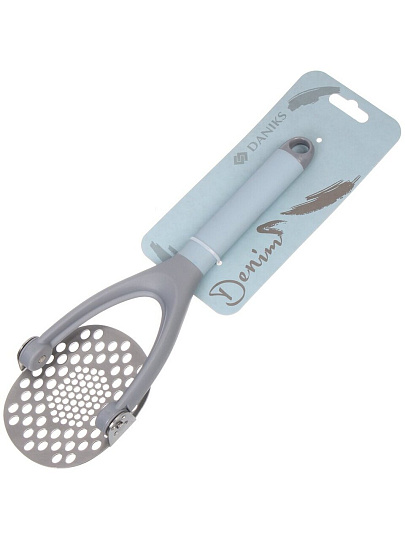 Картофелемялка кулинарная, нейлон, силикон, складная, навеска, Daniks, Denim, WFCF016-8
