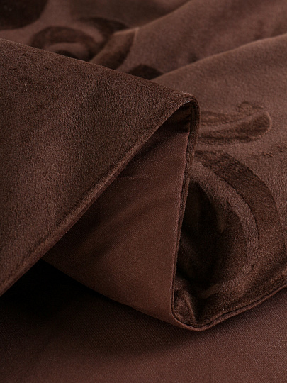 Покрывало евро, 240х260 см, 100% полиэстер, Silvano, Classic, шоколад