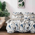 Постельное белье 2-спальное, простыня 180х215 см, 2 наволочки 70х70 см, пододеяльник 175х215 см, Butterfly, сатин, Делюкс 2322