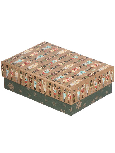 Коробка подарочная картон, 17х12х5.5 см, в ассортименте, Новый год, A470102