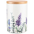 Банка с деревянной крышкой Bronco &amp;quot;лаванда&amp;quot; 16 см. 1200 мл., 189-257