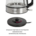 Чайник электрический Pioneer, KE805G, серебристый, 1.7 л, 2200 Вт, скрытый нагревательный элемент, стекло - фото 4