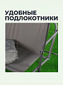Качели садовые 2-местные, 135х110х153 см, 110 кг, Ирэн, серые, C060010, металл - фото 2