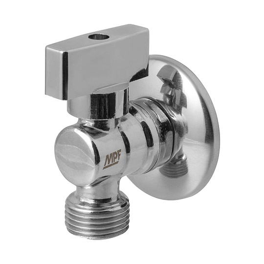 Кран для бытовых приборов, 1/2&quot;, ш-ш, угловой, ручка верх, MasterProf