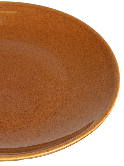 Тарелка обеденная, фарфор, 26 см, Карамель, Daniks, 15ТП26013