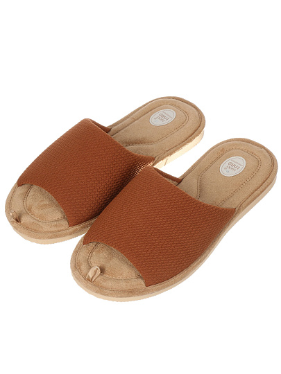 Тапки для женщин, полиэстер, в ассортименте, р. 38, открытые, Lucky Land, 5098W-CH-O