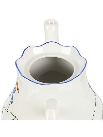 Чайник заварочный фарфор, 1.75 л, Добрушский фарфоровый завод, Гуси, Романс, 3С1777/1Ф34