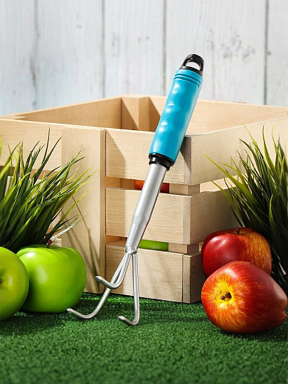 Рыхлитель 3 зуб, сталь, 70х330 мм, черенок пластиковый, Grandy, Connect, 360501