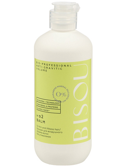 Бальзам Bisou, Anti-Gravitic Volume, Объем без утяжеления, для сухих и тусклых волос, 285 мл