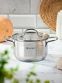 Кастрюля нержавеющая сталь, 2.6 л, крышка стекло, Daniks, Нолан, GS-01363-18CA, индукция - фото 6