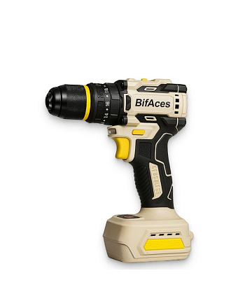 Дрель-шуруповерт аккумуляторный, ударный, BifAces, DLID-20A, бесщеточный, 20 В, коробка